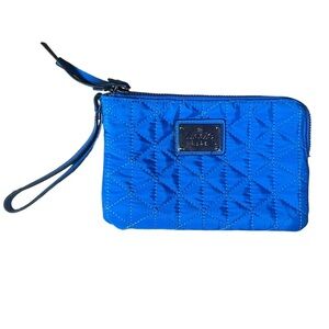 Nicole by Nicole Miller Blue Quilted Wristlet Crossbody Bag